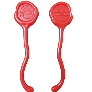 Maker's Mark Stir Sticks Set Of Two Adult's Red 4.5" Collectible Bar Whiskey